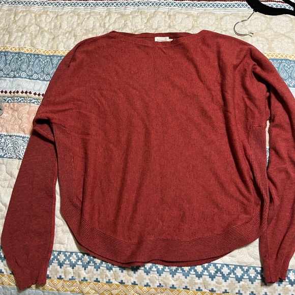 Dreamers By Debut Sweaters - Women's Rust Red Crewneck Sweater